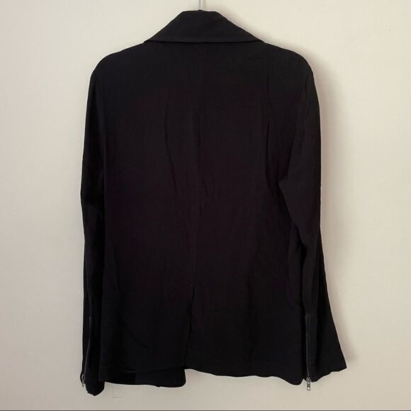BB DAKOTA BLACK FULL‎ ZIP BLAZER/OVERSIZED TOP SZ S - Picture 8 of 10
